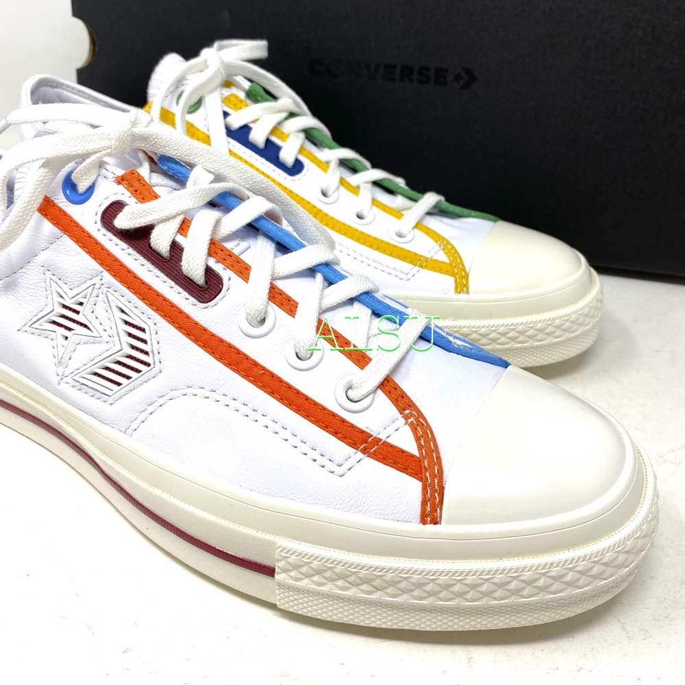Converse Star Player Leather White Men’s Sneakers - Picture 9 of 10